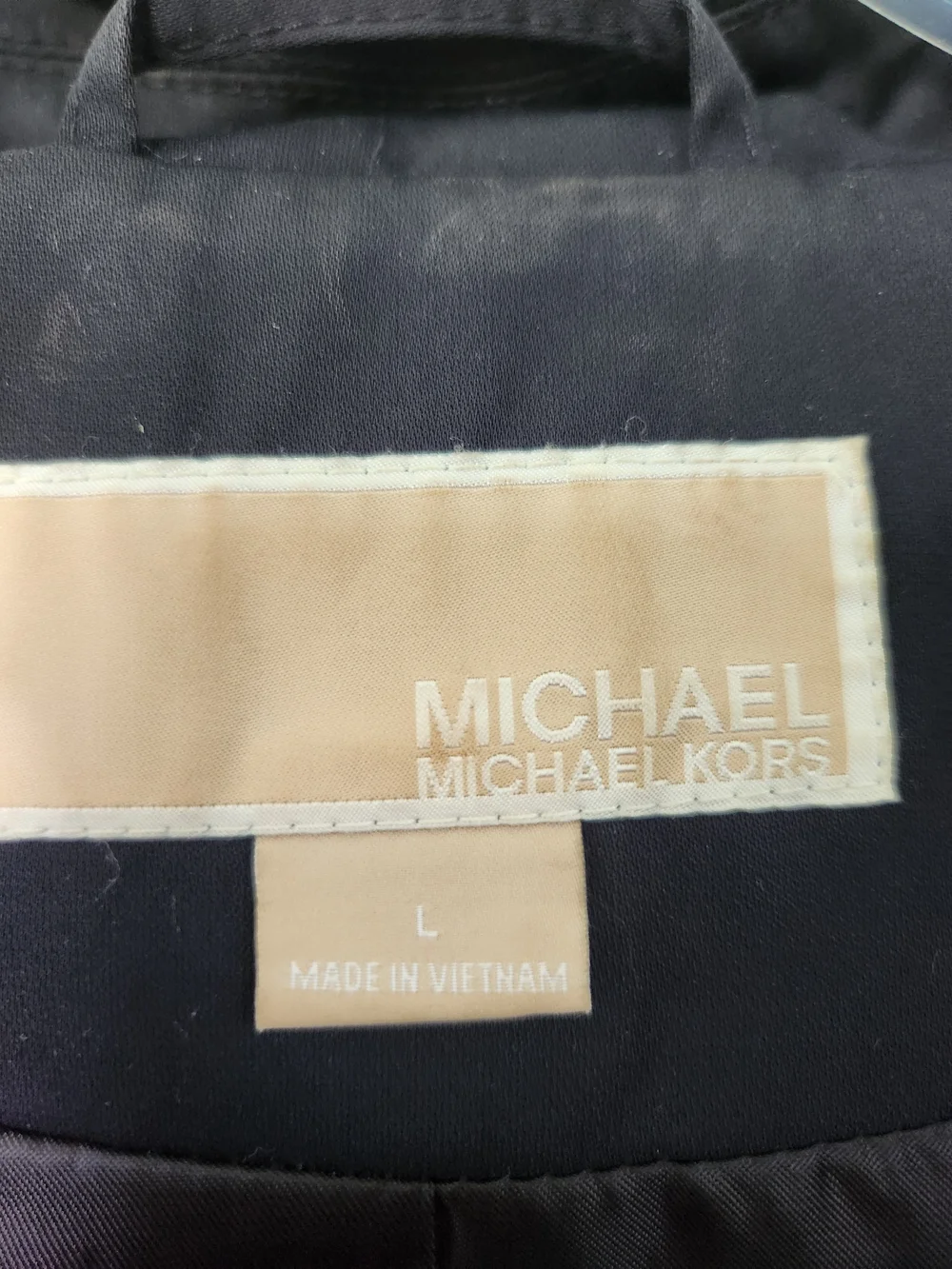 Michael Kors Black Hooded Utility Jacket with Belt